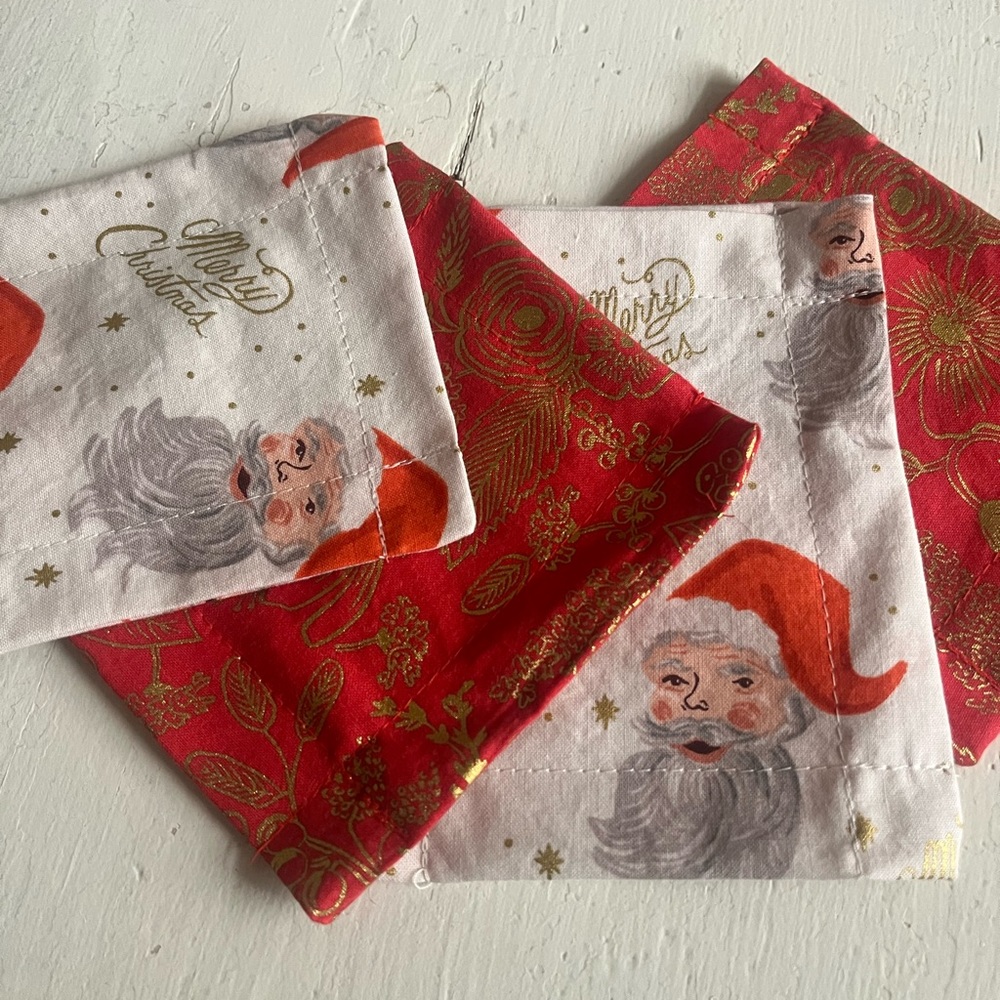 Rifle Paper Co. handmade Christmas cocktail napkins (set of 4)
